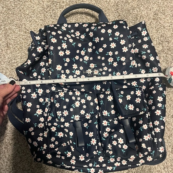 Kate Spade Carley Fleurette Nylon Flap Backpack - Picture 10 of 15